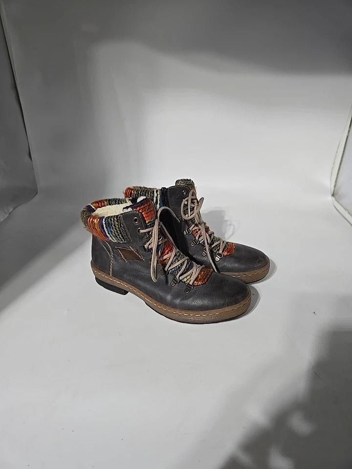 Rieker Womens Felicitas 43 Gray Winter & Snow Boots 41 Medium (B,M) BHFO 8474 - Image 4 of 4