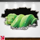 SNAKE GREEN TREE PYTHON ANIMAL REPTILE Wall Sticker Vinyl Decal Mural Poster