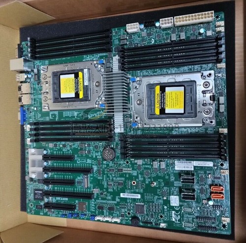 Supermicro H11DSI Motherboard E-ATX + 2x AMD EPYC 7H12 2.6-3.3 GHz 64 Cores CPU - Afbeelding 2 van 5