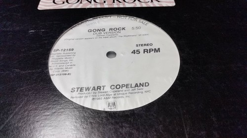 STEWART COPELAND - GONG ROCK - PROMO, SP-12159, JAZZ ROCK, VINYL RECORD - Picture 2 of 4