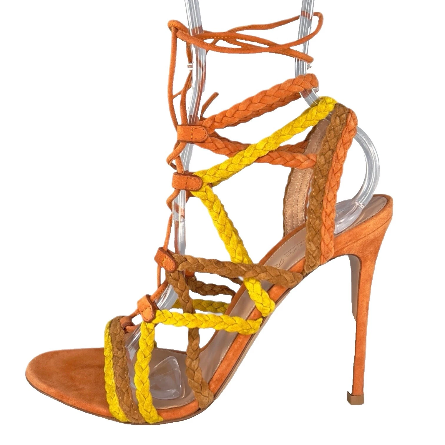 Giuseppe Zanotti Suede Lace Up Heels for Women