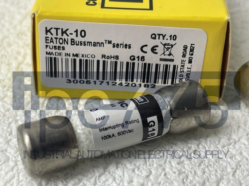 10 piece Bussmann KTK-10 10 Amp Extreme Electronic Quick Replenishment Electric - Picture 4 of 4