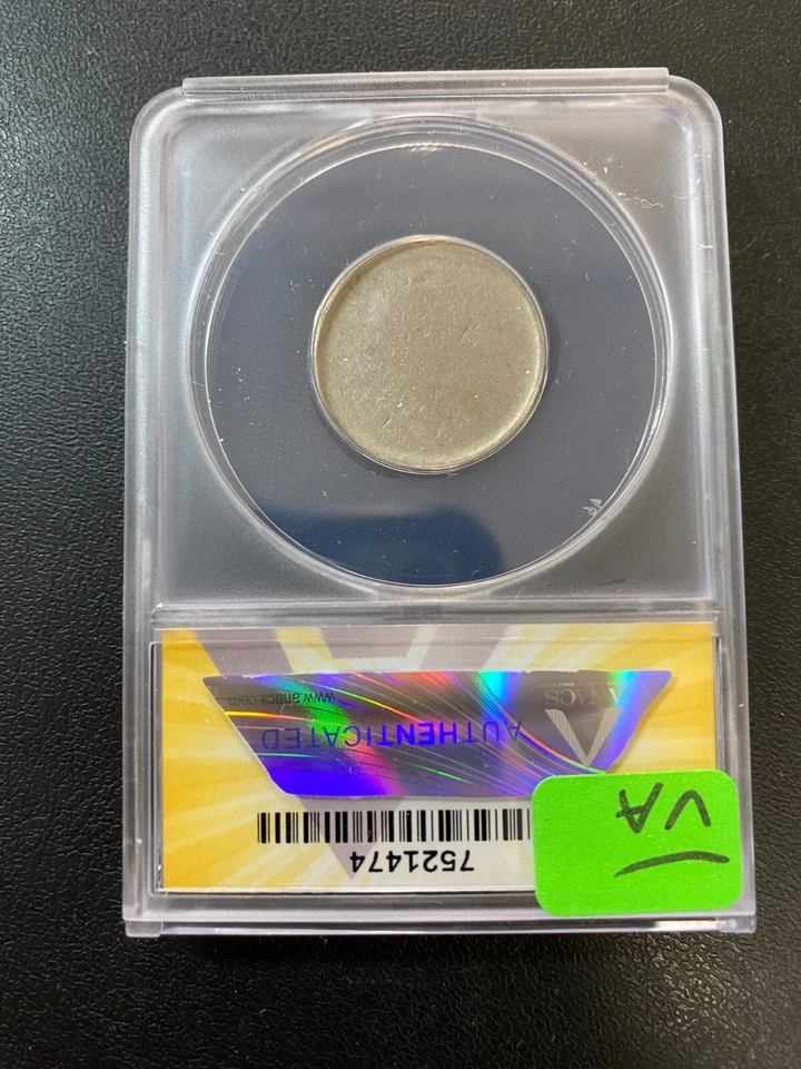 CLAD WASHINGTON QUARTER BLANK PLANCHET TYPE 2 ANACS MS-60 - ERROR - SLAB - 25C - Image 2 of 2