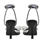 Women's Bow Knot Crystal Rhinestone Buckle Square Open Toe Party Sandals US10 — photo 3