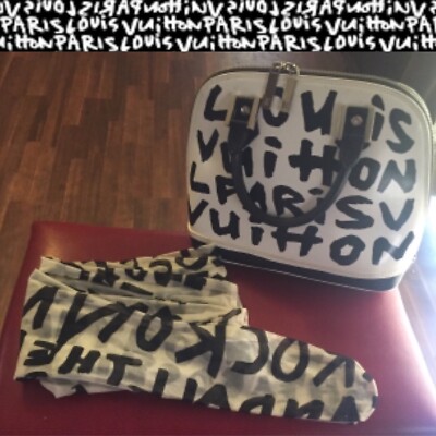 Steven Sprouse Louis Vuitton RARE Graffiti Leggings w Feet