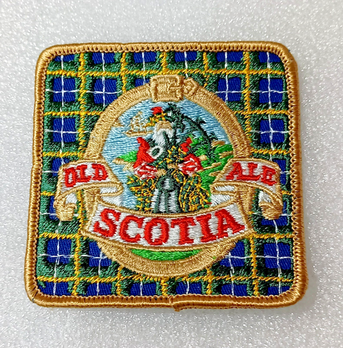 Vecchia toppa birra Scotia Ale vintage anni 70 NOS nuova vecchio magazzino - Foto 1 di 3