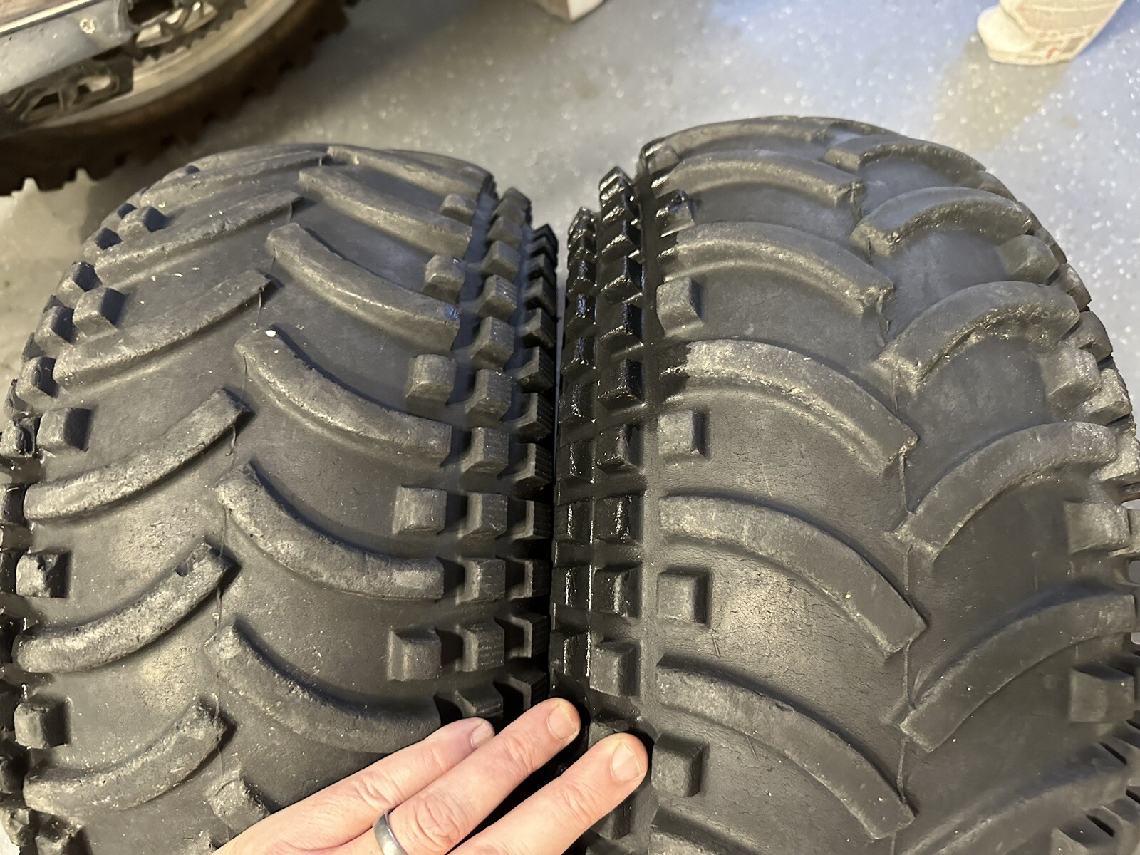 83 84 85 ATC 250R 200X HONDA OEM REAR WHEELS RIMS TIRES 1983 1984 1985