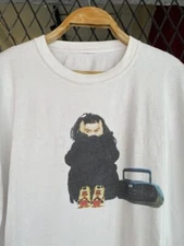 Rare 90's Bjork Photo Basic White Short Sleeve Unisex T shirt Reprint KH10284