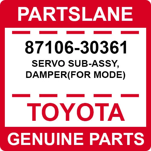 Servo amortiguador Lexus RX300 SC430 Toyota Harier Aristo Crown OEM RHD 87106-30361 Foto 2 de 4