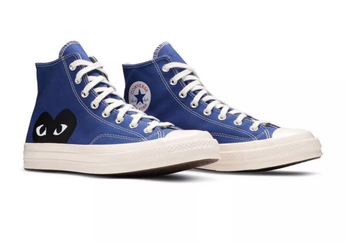 Converse Chuck Taylor All Star Hi Comme des Garcons PLAY Blue CDG