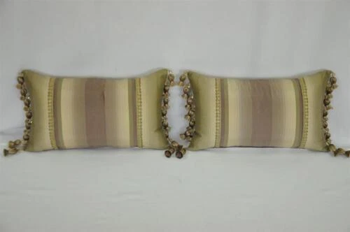 Handmade Plaid 100% Silk Home Décor Pillows