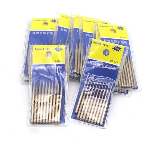Punto di macinazione bava diamantata brasa 2,1/3 mm per strumento per incisione su vetro Dremel - Foto 5 di 5