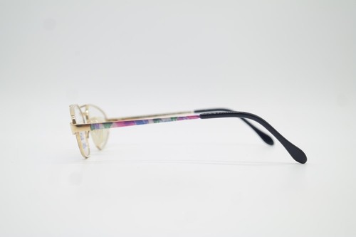 Vintage Brille CHARMANT 4031 Titanium Gold Mehrfarbig Oval Brillengestell - Bild 2 von 6