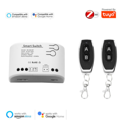 Tuya Zigbee Funkschalter Lichtschalter Smart Switch RF AB Fernbedienung Fr Alexa