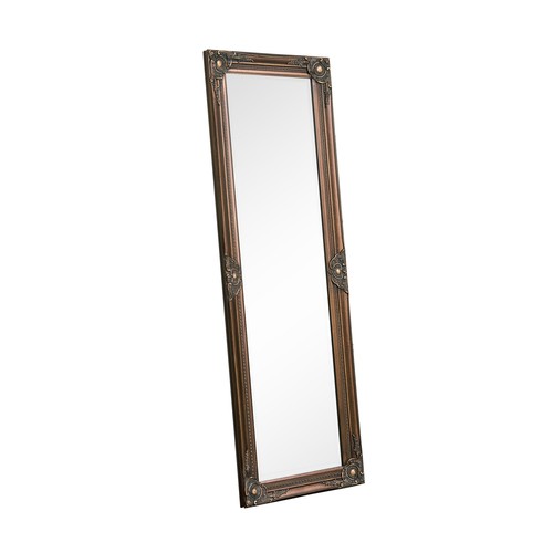 Tall Ornate Gold Wall Mirror 47cm x 142cm metallic antique leaner full length - Picture 5 of 5