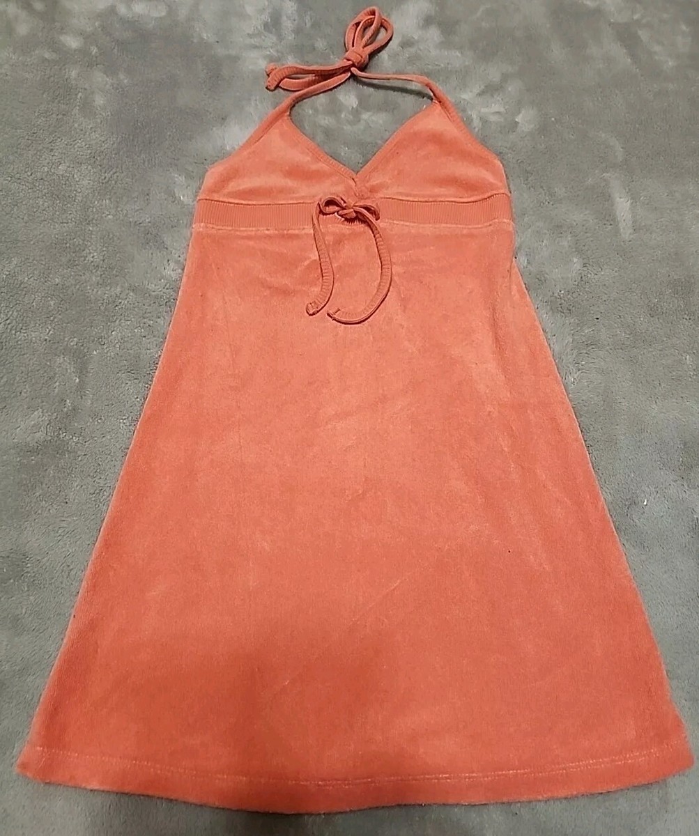 Old Navy 1994 Terry Cloth Halter Beach Dress Sz S C84 Old Navy 1994 Terry Cloth Halter Beach Dress Sz S C84
