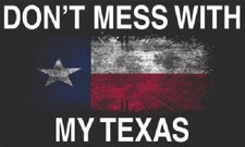 DON'T MESS WITH TEXAS TACTICAL STYLE BLACK Vinyl Decal Bumper Sticker