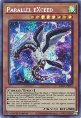 *** PARALLEL EXCEED *** 1ST EDITION PRISMATIC SECRET RARE MP21-EN043 YUGIOH!