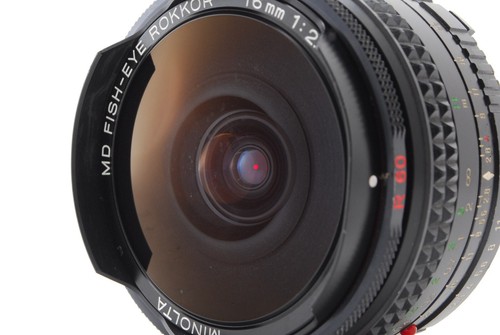 【N MINT+++】MINOLTA MD ROKKOR 16mm f/2.8 Fisheye MF Lens From JAPAN - Picture 3 of 12