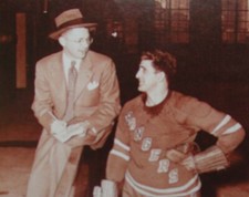 PRINT HOCKEY PICTURE NEW YORK RANGERS CHUCK RAYNER