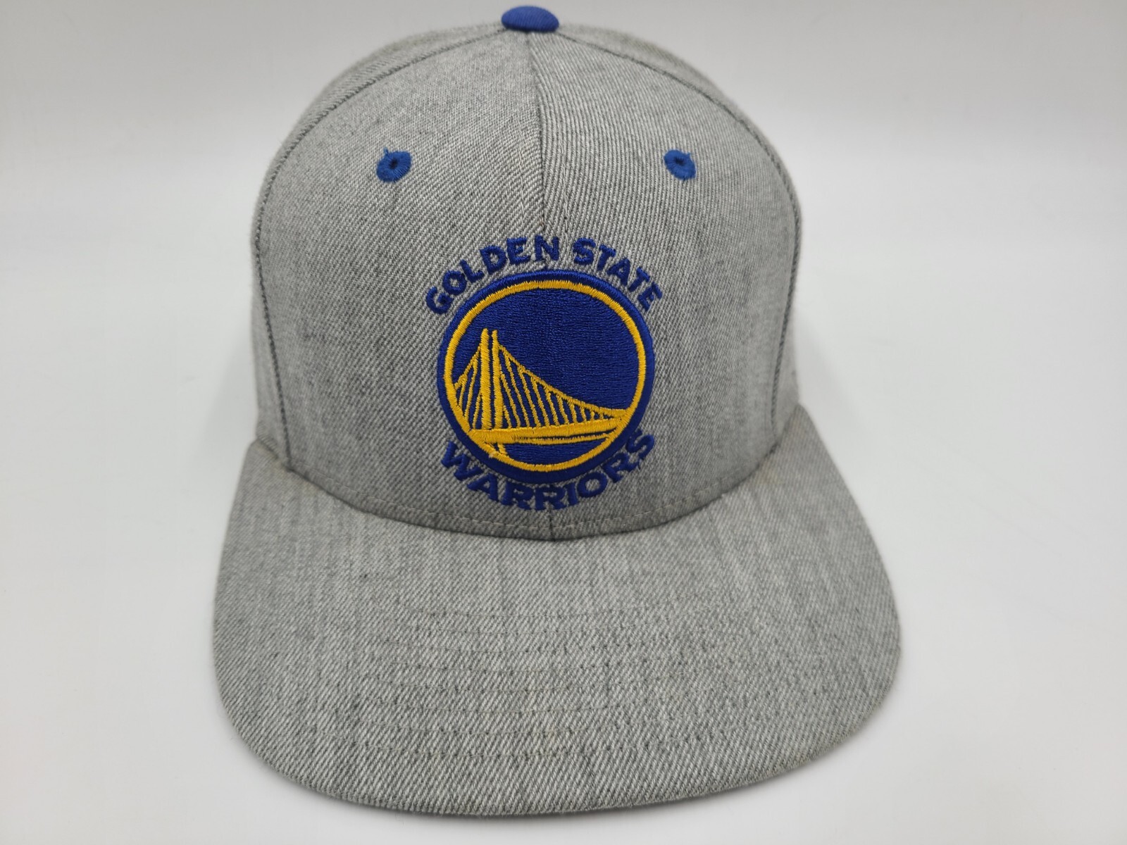 Golden State Warriors Mitchell & Ness Snapback Hat Cap Men NBA Basketball Gray