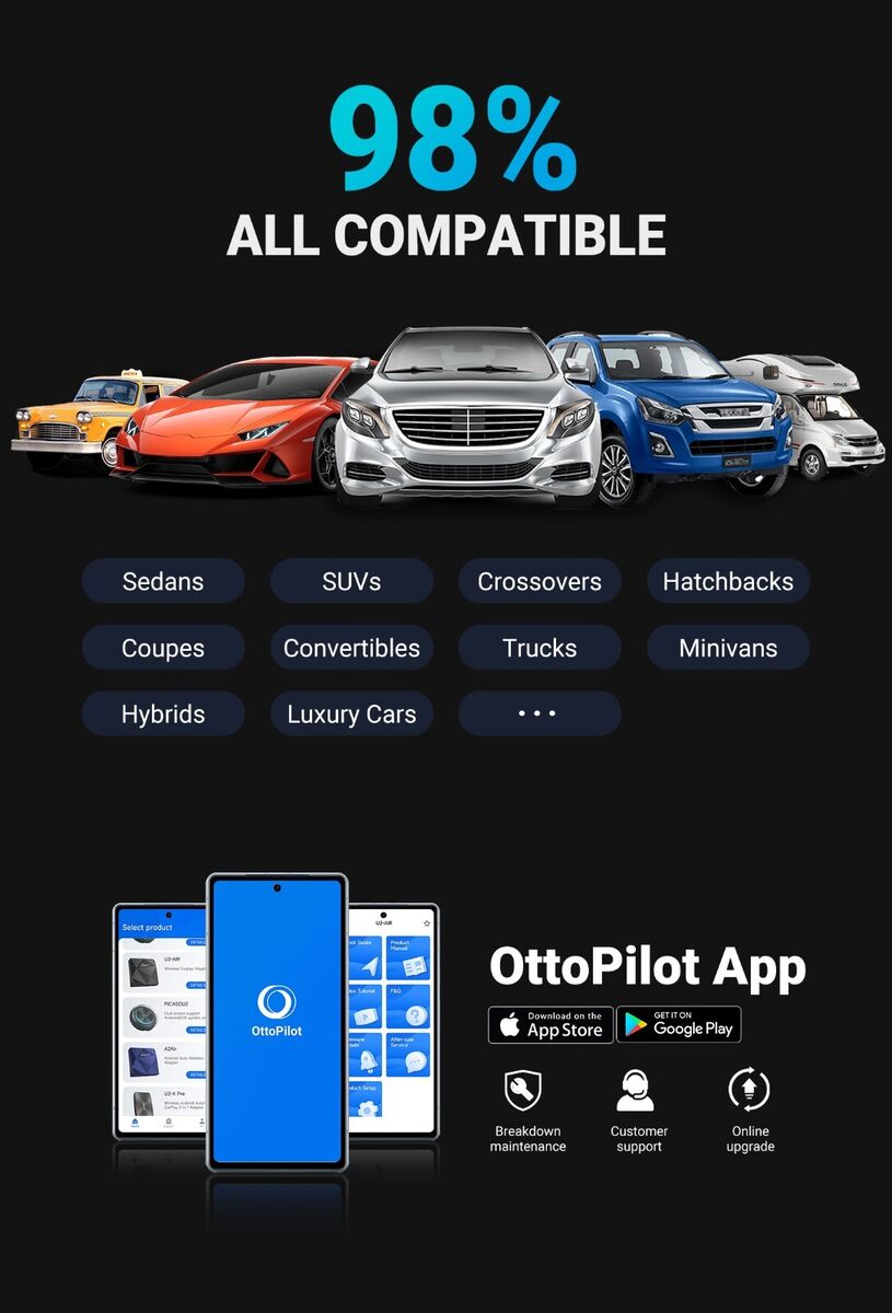 3in1 Ottocast P3 CarPlay HDMI AI Box Wireless Android Auto 3in1 Ottocast P3 CarPlay HDMI AI Box Wireless Android Auto