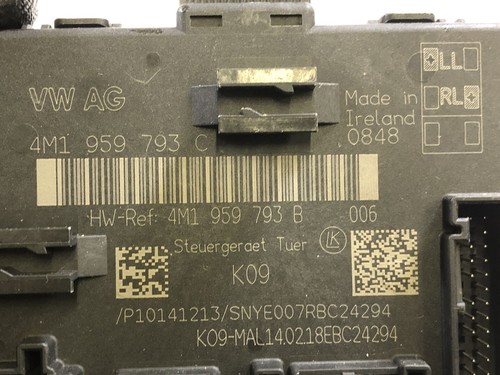 17-23 Porsche Panamera 971 Front Left Driver Door Control Module 4M1959793C 18 - Picture 4 of 10
