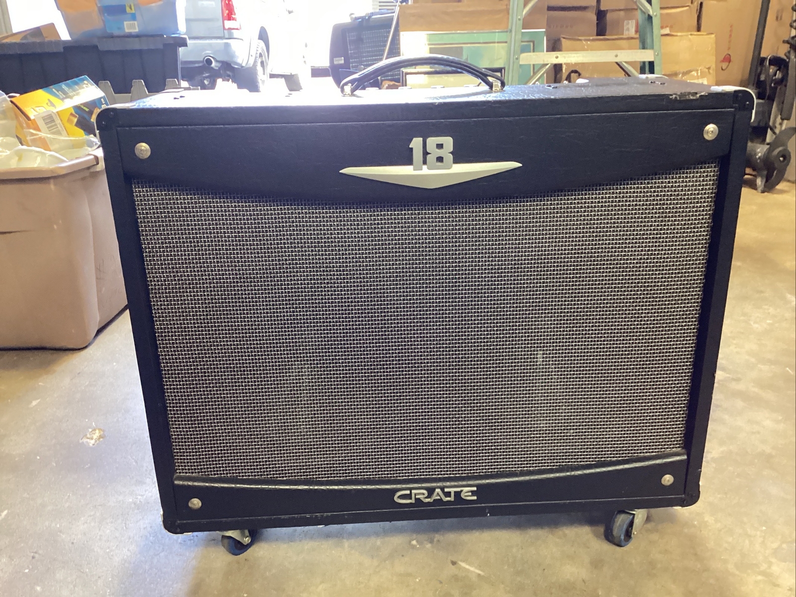 CRATE V18 1x12” GUITAR COMBO AMPLIFIER AMP WHEELS TESTED MUSIC GUITAR