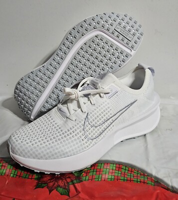 New NIKE Interact Run ''White'' Gray Road Running Shoes Men's Size 10 FD2291-104