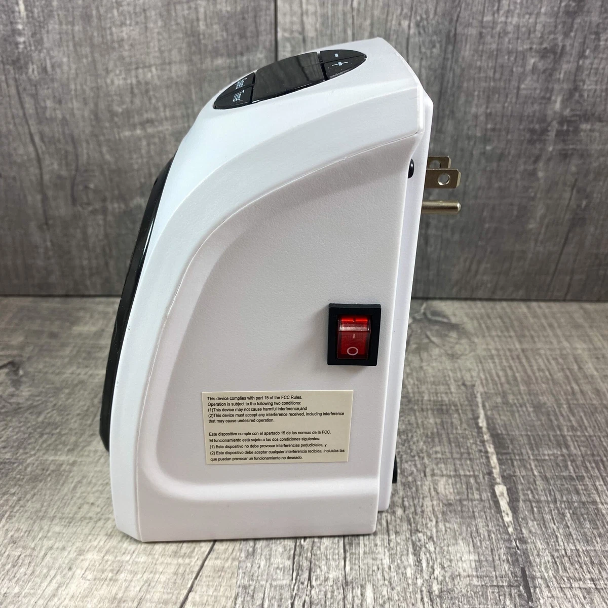 Easy Home Ceramic Wall Outlet Space Heater w/Digital Display 400W White -  2019 | eBay