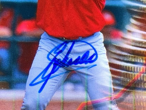 G5-76 BASEBALL CARD - ERIC JOHNSON INDIANS ROOKIE - AUTOGRAPHED - 2000 ROYAL - Bild 3 von 4