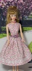 OOAK handmade spring dress fits vintage Barbie  — photo 2