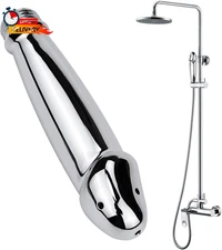 Aluminum Shower Cleaner Enema Douche System,Handheld Water Shower Nozzle Anal Ri