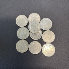 1987 Yugoslavia 10 Dinar - 10 Coins lot