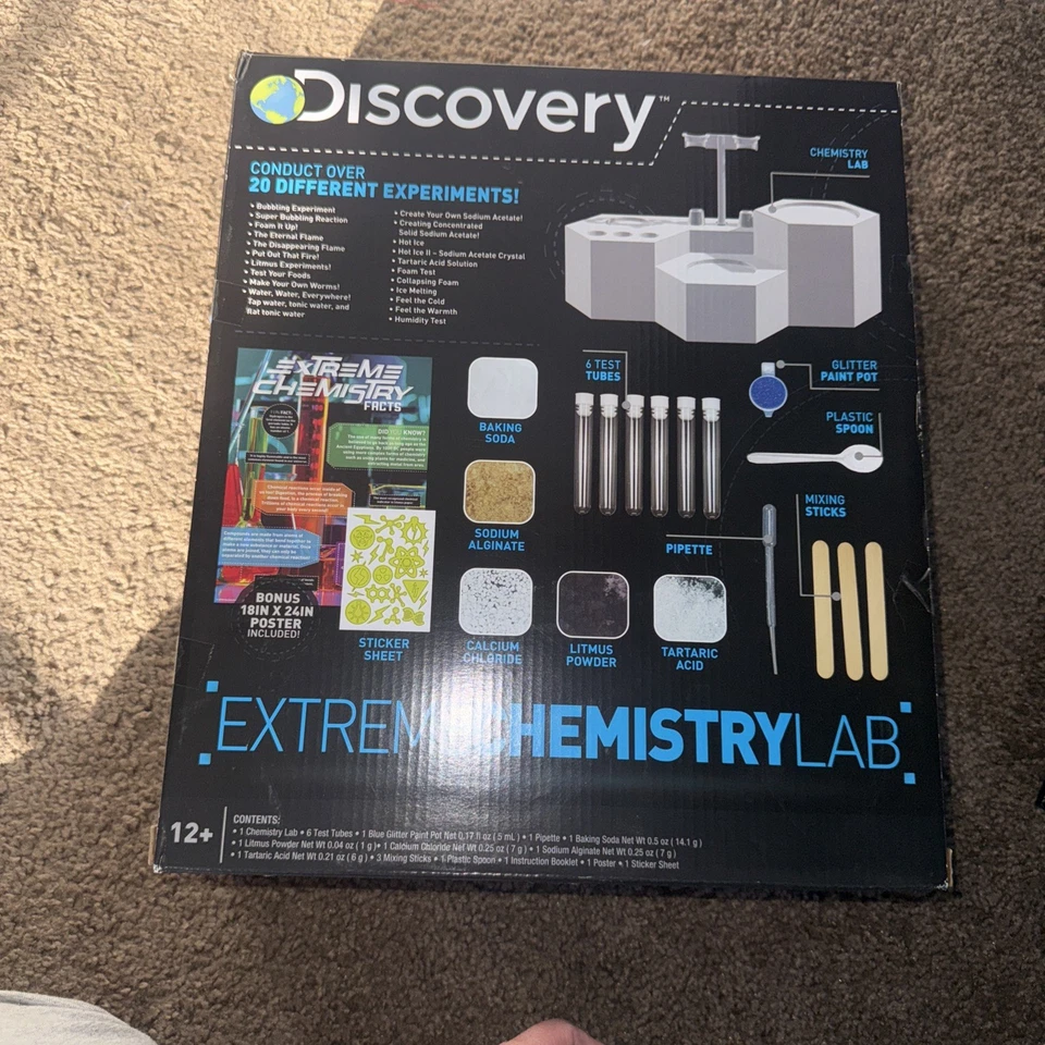 Discovery Extreme Chemistry Lab Science Experiment Kit STEM Más de 20 Experimentos Foto 3 de 4
