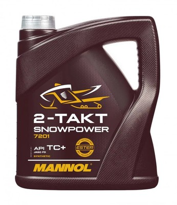 4l Mannol 7201 2-Takt Snowpower Motoröl für Schneemobile und Motorschlitten