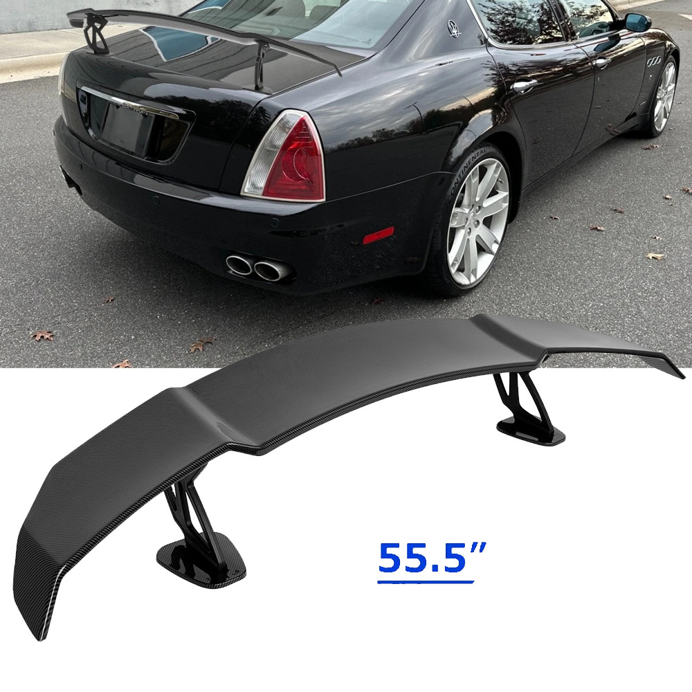 Rear Trunk GT Wing Racing Spoiler Carbon Lip For Maserati Quattroporte
