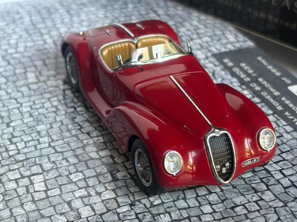 MINICHAMPS BLACKHAWK MUSEUM ALFA ROMEO 6C 2500 SS CORSA SPIDER 1939 1:43 - Photo 4/4