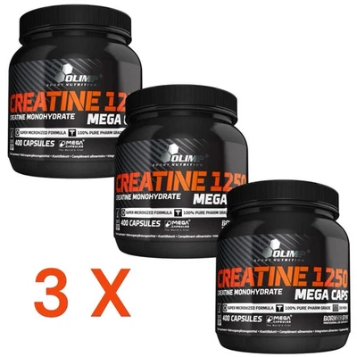 3 x Olimp Creatine 1250 Mega Caps 400 Kapseln - Bild 1 von 2