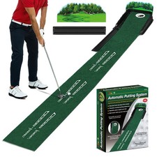 Putting Green Matte Puttingmatte Mit Ballr&uuml;cklauf Golf Indoor Minigolf Simulator