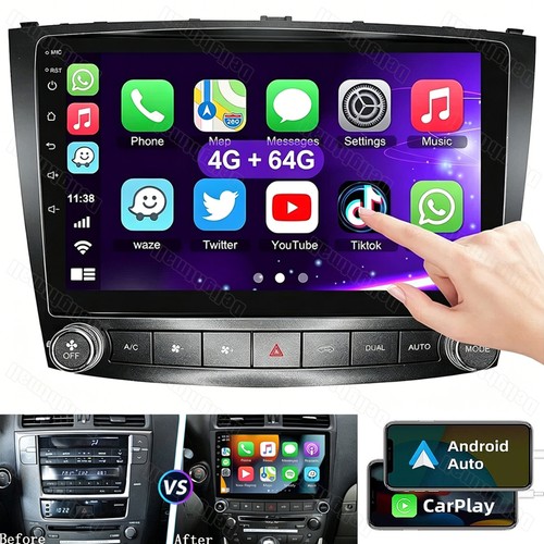 ANDROID 15 FOR LEXUS IS250 IS350 2006-2012 APPLE CARPLAY CAR STEREO RADIO GPS BT