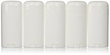 Deodorant Container Oval Empty 2.65Oz/78Ml - Twist-Up Refillable Plastic Tube fo