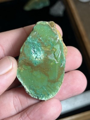 Gem Silica 39.3g Lily Mine Peru Old Stock Chrysocolla Malachite Lapidary Rough