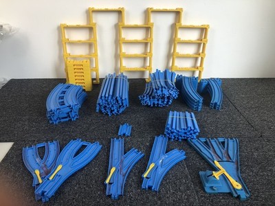 Tomy Trackmaster Thomas The Tank Engine Blue Track Job Lot 110 Piece Set 1