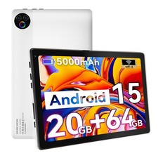 Tablet, 10 Inch Android 15 Tablets, 20GB RAM 64GB ROM 5G Wifi Hexa-Core Tablet