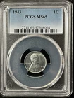 1943  1C Lincoln Wheat One Cent  PCGS MS65  57508064