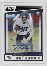 2022 Score Rookies Signatures Reggie Roberson Jr #397 Auto 1q2k
