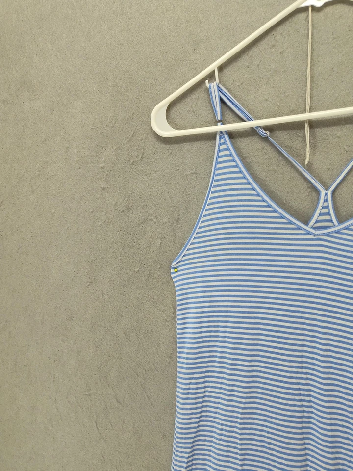 GapBody Dress Womens XXS Blue White Striped Truesleep Tank Nightgown Lounge Soft - Image 3 of 4