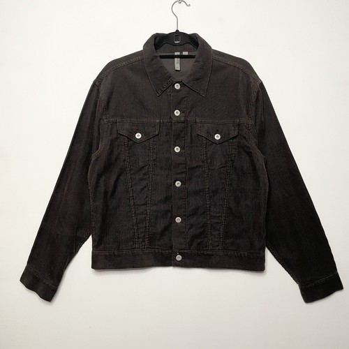 Sonneti Corduroy Jacket Size M/L Short Length Button Pockets Vintage Biker - Picture 1 of 12