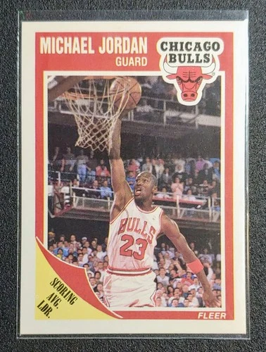 Michael Jordan 1989-90 Fleer #21 Chicago Bulls NBA